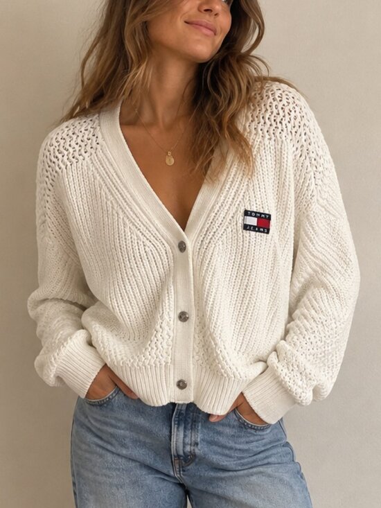 Tommy Hilfiger Sweaters - Tommy Hilfiger Jeans Chunky Knit Cardigan Sweater